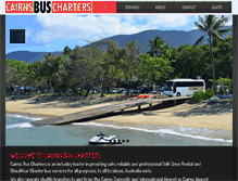 Tablet Screenshot of cairnsbuscharters.com